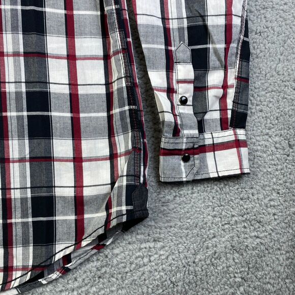 Burnside360 Shirt Mens Large Plaid Button Up Flannel Long Sleeve - Picture 9 of 14